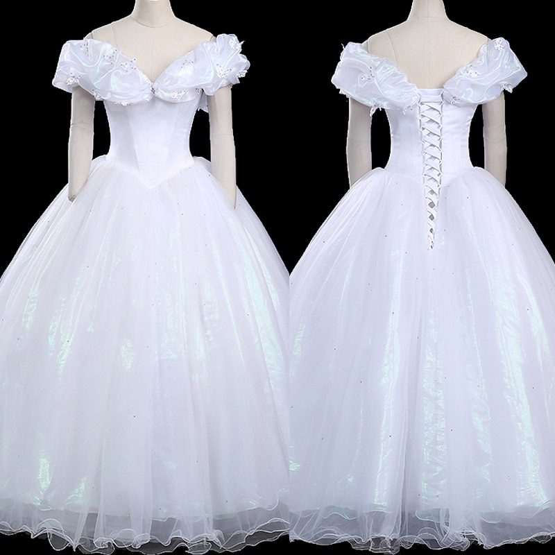 Cinderella Cosplay Fancy White Princess Dress for Adult Women - Speed  Cosplay