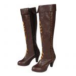 Snow Queen 2 Cosplay Costume Princess Anna Black Long Boots