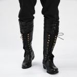 Boots Men Long Western Below Knee Knight Style Boots Vintage Male Winter Cowboy Western Retro Long Classic