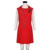 TV La Casa De Papel Dresses Costume for Adults The House of Paper Red Color One-piece Jumper Skirt