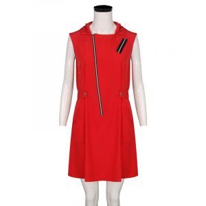 TV La Casa De Papel Dresses Costume for Adults The House of Paper Red Color One-piece Jumper Skirt