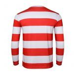 Wally Cosplay Costume for Adults Waldo Red White Striped Tee Shirt Glasses Hat