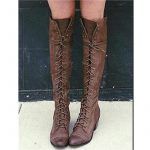 Viking Cosplay Larp PU Leather Warrior Women Cosplay Boot