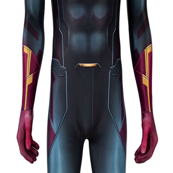 Adult Superheroes  Infinity War Vision Jumpsuit Cosplay Costume