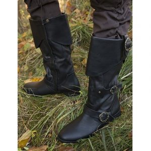 Men's Medieval Leather Shoe Middle Ages Ankle Boots Victorian Renaissance