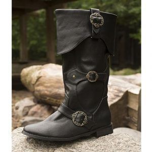 Men's Medieval Leather Shoe Middle Ages Ankle Boots Victorian Renaissance
