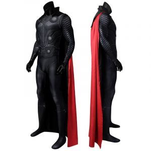 Adult Infinity War God of Thunder Thor Jumpsuit Cosplay Costume Masquerade Party Print Zentai Bodysuit
