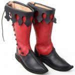 Cosplaydiy Men's Medieval Leather Middle Ages Ankle Boots Victorian Renaissance