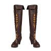 Snow Queen 2 Cosplay Costume Princess Anna Black Long Boots