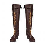 Snow Queen 2 Cosplay Costume Princess Anna Black Long Boots