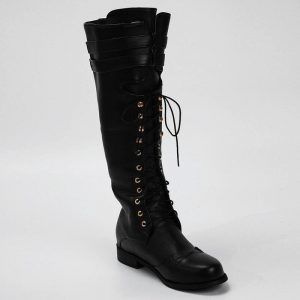 Boots Men Long Western Below Knee Knight Style Boots Vintage Male Winter Cowboy Western Retro Long Classic