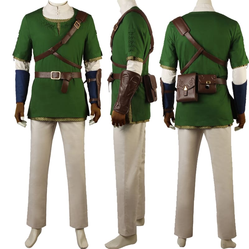 Game Twilight Princess Cosplay Costume Link Role-playing Battle Uniform Full Props With Hat Boots