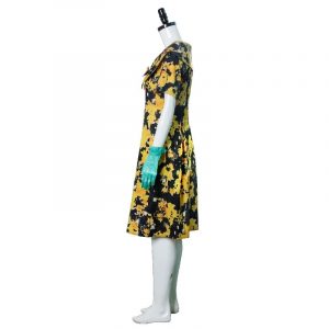Movie The Witches Grand High Witch Grandmother Cosplay Costumes Flower Prined