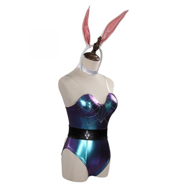 LoL Ahri KDA Cosplay Costume Bunny Girls Dress Jumpsuit Outfits