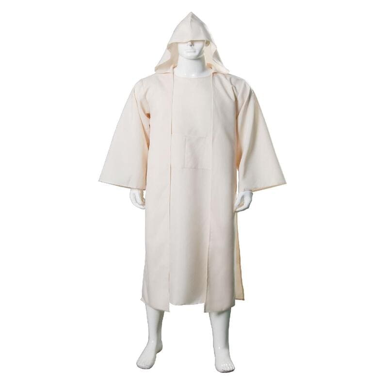 Movie Season of the Witch Cosplay Costumes Adults Plague Doctor Pure Beige Cloak Robe Uniform
