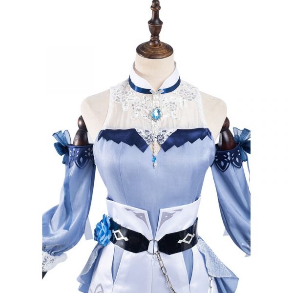 Genshin Impact Qin Cosplay Costume Swimwear Outfits