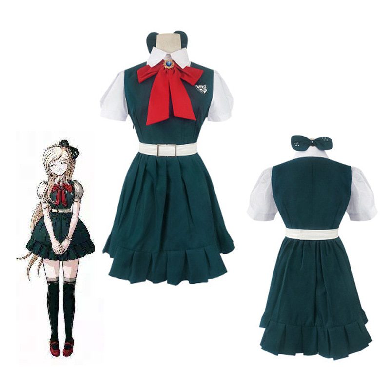 Super Danganronpa 2 Cosplay Sonia Nevermind Dress lolita School Uniform