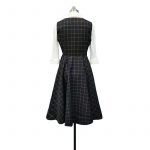 Beth Harmon Retro Plaid Sleeveless Mid-length Dress Skin-friendly