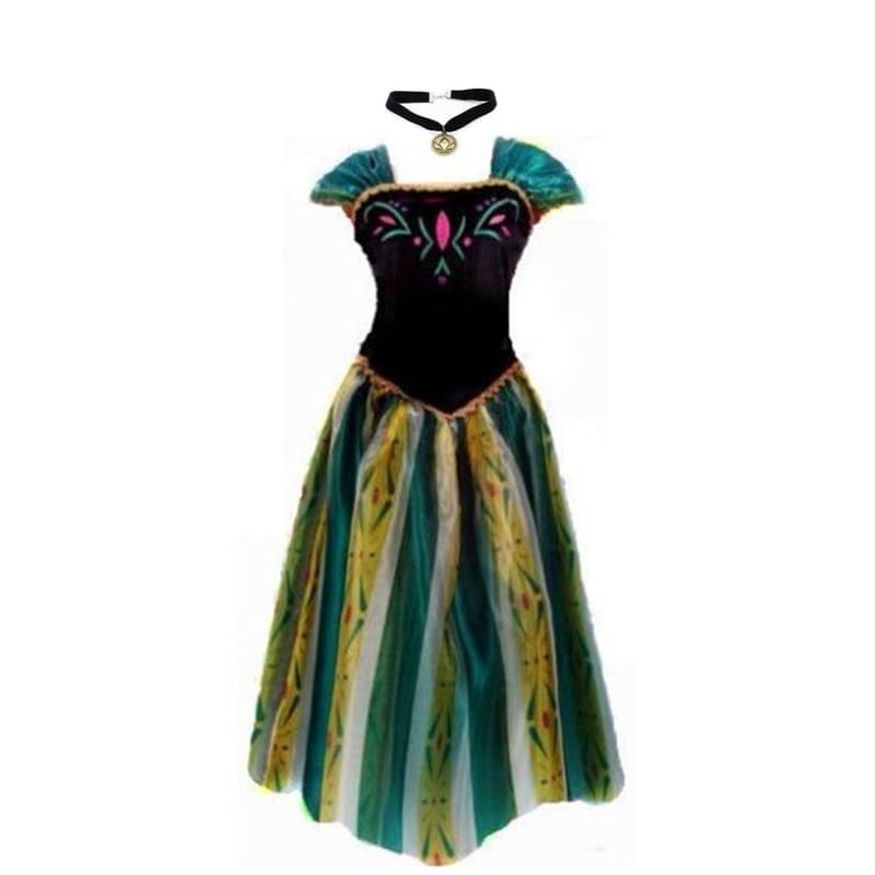 Elsa & Anna Ice Snow Queen Cinderella Dress Adult Girls