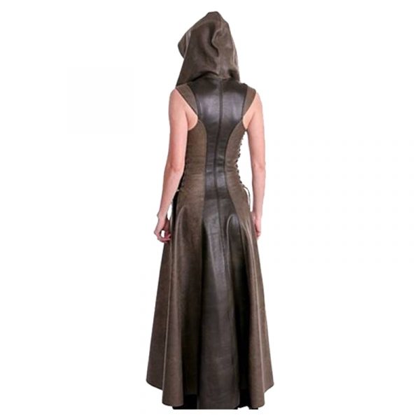 Archer Cosplay Hooded Sleeveless Long Dress