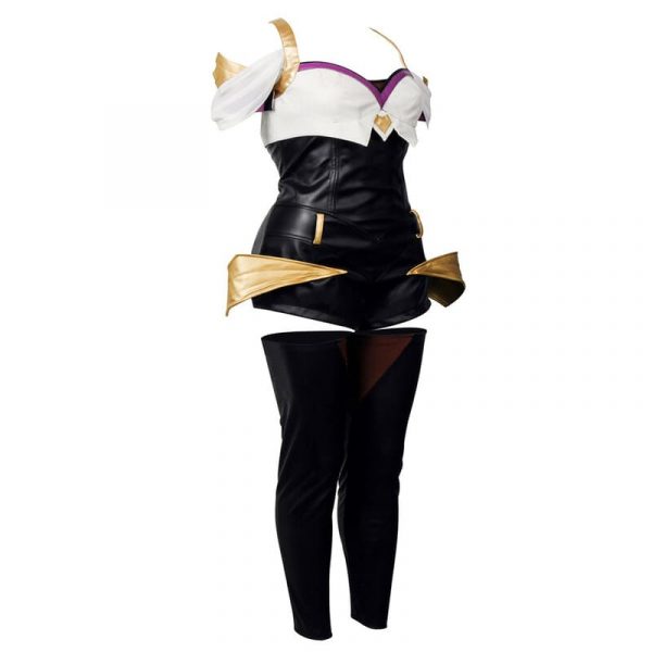 Game K/DA Ahri Cosplay Costume Leather Uniform Women Sexy Jumpsuit