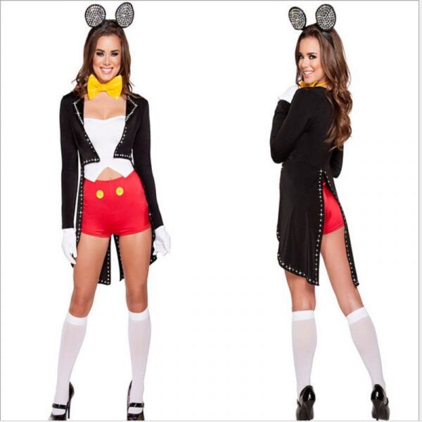 Womens Adult Minnie Shining Mouse Fancy Dress