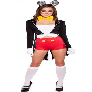 Womens Adult Minnie Shining Mouse Fancy Dress