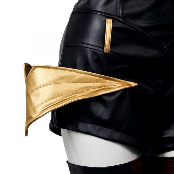 Game K/DA Ahri Cosplay Costume Leather Uniform Women Sexy Jumpsuit