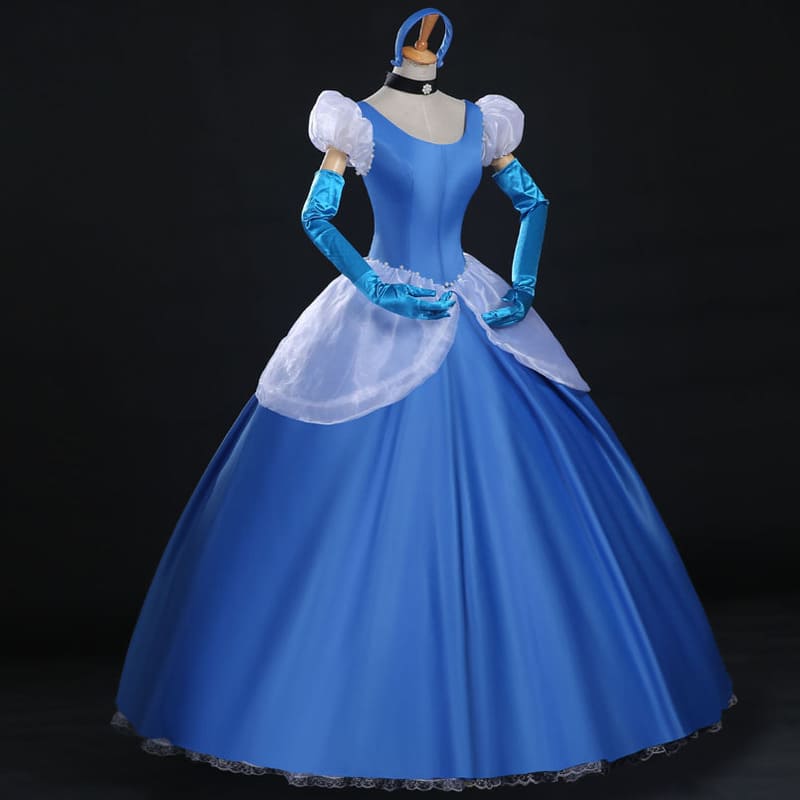 Cinderella Princess Dress With Headdress Fancy Dresses - Speed Cosplay