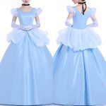 Movie Cinderella Gorgeous Party Princess Dress Cool Cosplay Costume Adult Women Ball Gown