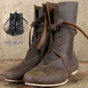 Medieval viking tudor cosplay boots