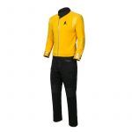 Star Costume Trek Cosplay Suit Jacket Pants Discovery Yellow Color