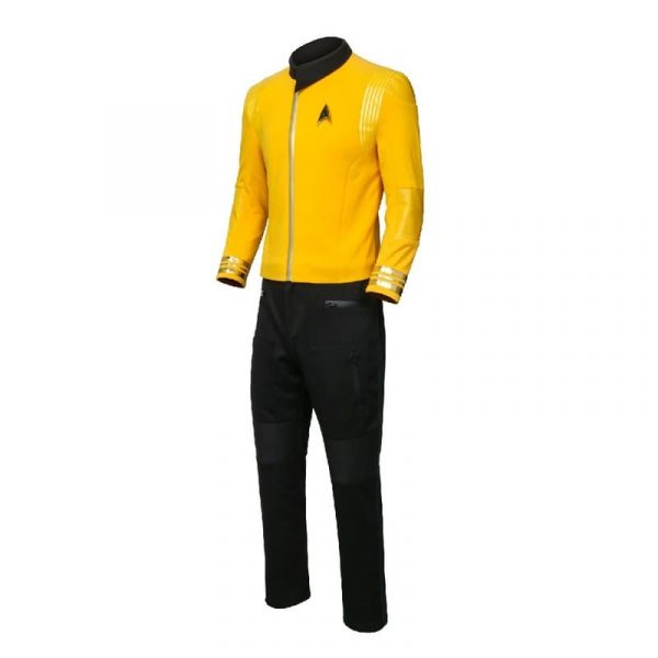 Star Costume Trek Cosplay Suit Jacket Pants Discovery Yellow Color