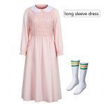 Eleven’s Cosplay Pink Dress For Stranger Things Doll Collar