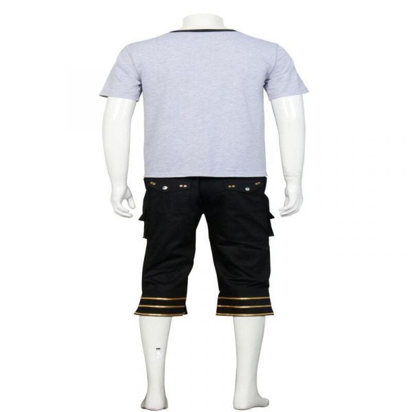 Leslie Kyle Cosplay Costume Men Leather Jacket for Adult T-shirt Pants Gloves Set