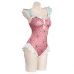 Demon Slayer Kamado Nezuko Cosplay Costume Bodysuit Swimwear Outfits