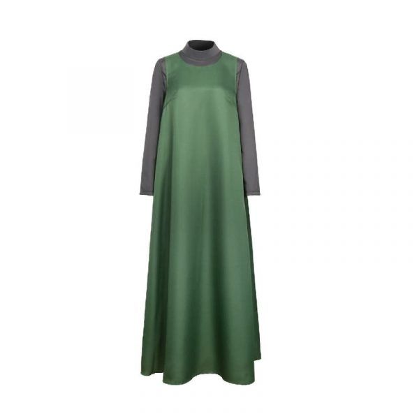 The Handmaid’s Tale S3 Handmaid Offred Green Cloak Cape Long Sleeve Dress with Hat