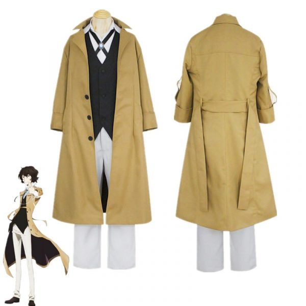 Anime Bungo Stray Dogs Dazai Osamu Cosplay Costume