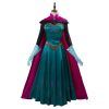 Elsa Cosplay Costume Gown Cloak Uniform Adult Women Queen Dress
