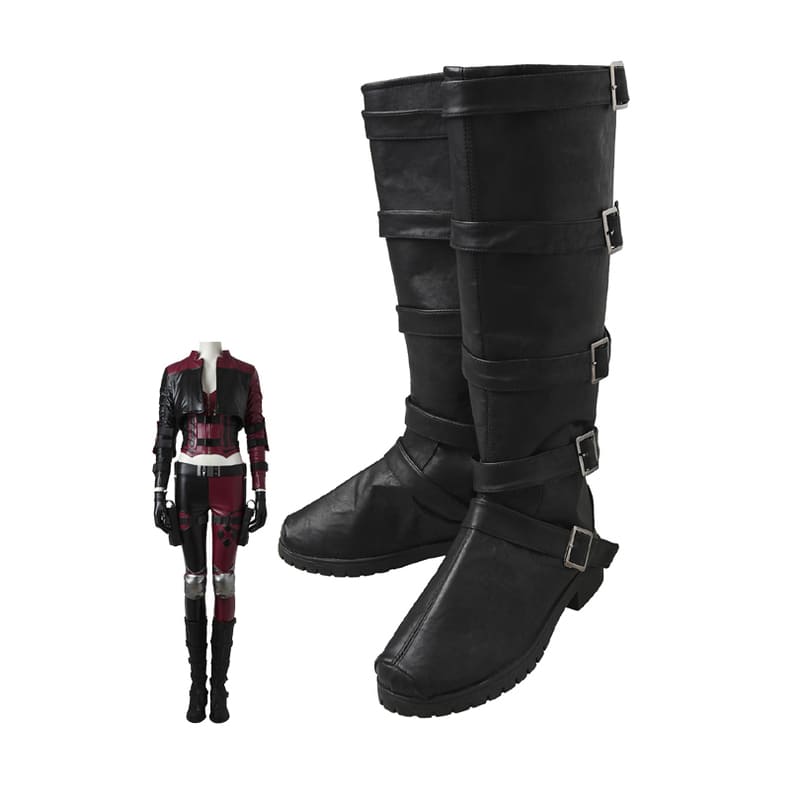 Quinzel Cool Black Boots For Women Game Injustice 2