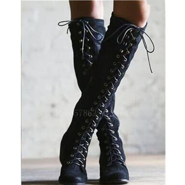 Viking Cosplay Larp PU Leather Warrior Women Cosplay Boot