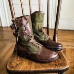 Medieval Steampunk Cosplay Boots Men Winter Larp Viking Pirate PU Leather