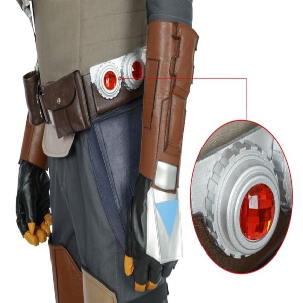 Adult Superhero Mandalorians Belt With Holster Cosplay Waist Decoration