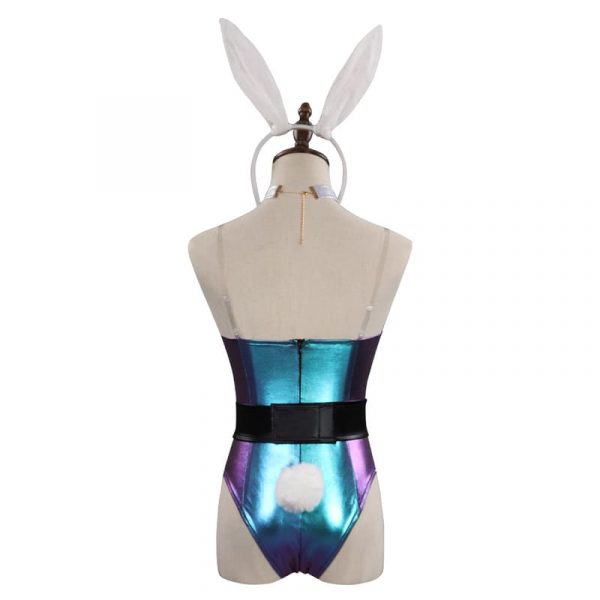 LoL Ahri KDA Cosplay Costume Bunny Girls Dress Jumpsuit Outfits