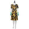 Movie The Witches Grand High Witch Grandmother Cosplay Costumes Flower Prined