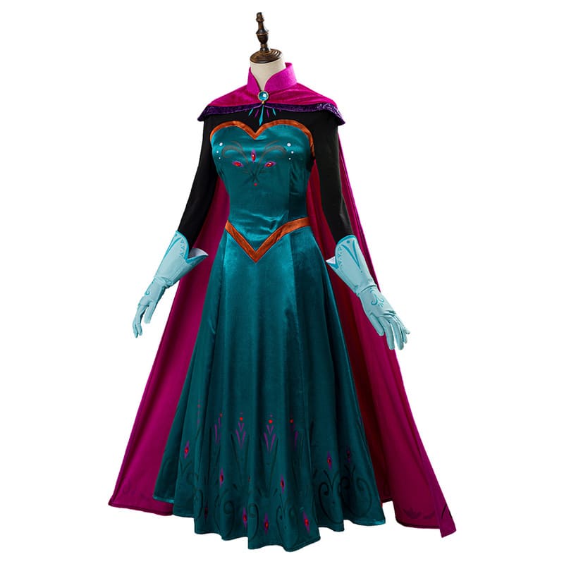 Elsa Queen Dress Gown Cloak for Adult Women - Speed Cosplay