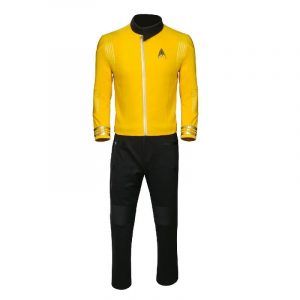 Star Costume Trek Cosplay Suit Jacket Pants Discovery Yellow Color