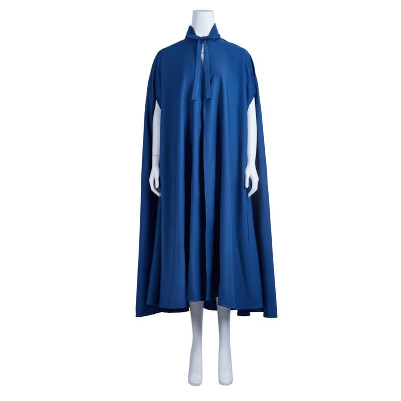 handmaid's tale blue dress Zapakasa Women Floral Blue Long Corset Prom Dress with Slit A Line Tiered  Strapless Pageant Dress with Ruffles main image 1