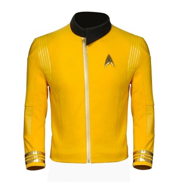 Star Costume Trek Cosplay Suit Jacket Pants Discovery Yellow Color