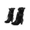 Renaissance Medieval Victorian steampunk Cosplay Boots For Women